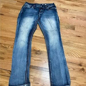 Women's Straight Leg Blue Jeans